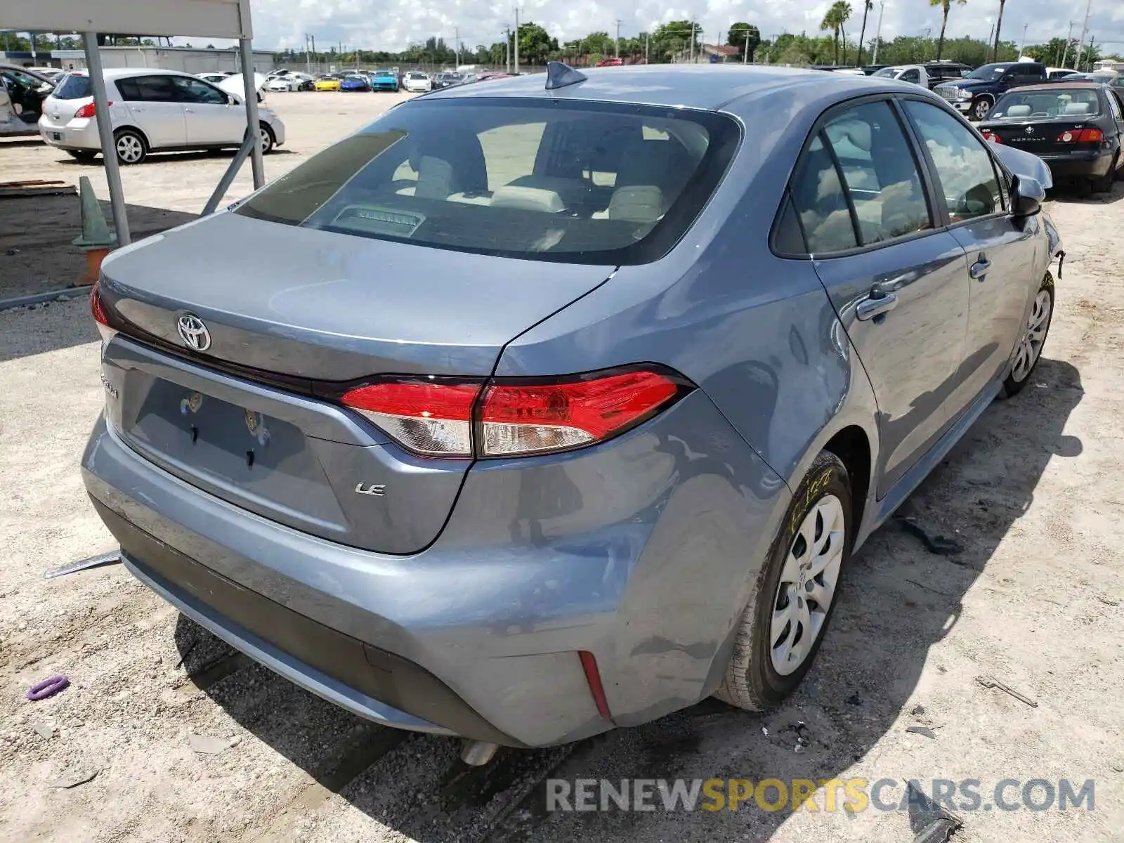 4 Photograph of a damaged car JTDEPMAE1MJ175506 TOYOTA COROLLA 2021