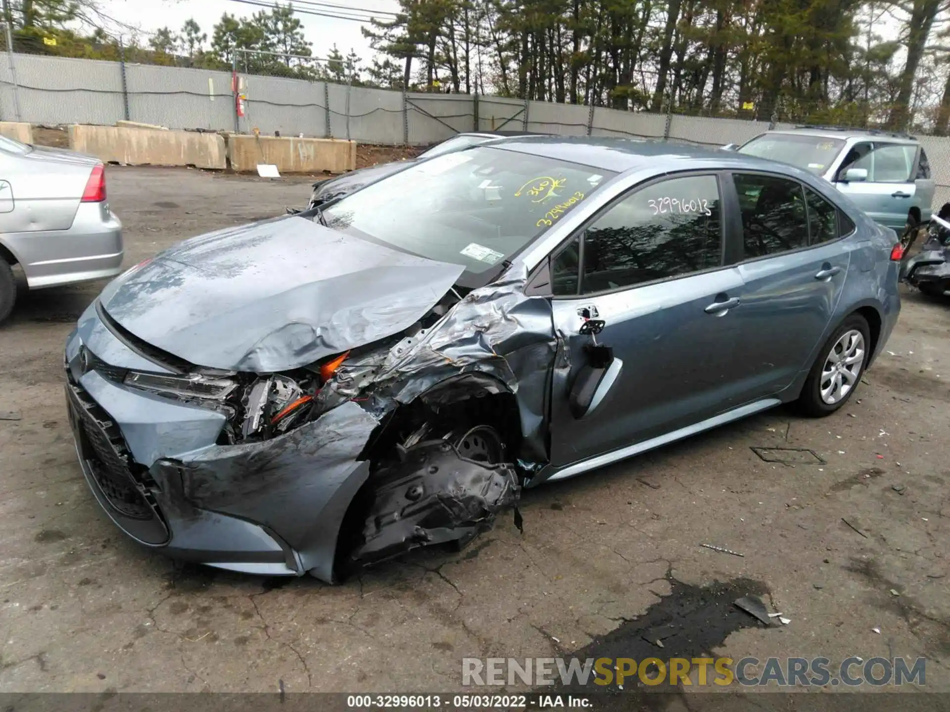 2 Photograph of a damaged car JTDEPMAE1MJ177417 TOYOTA COROLLA 2021