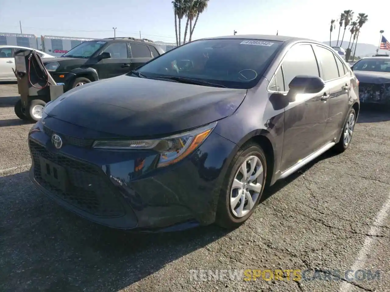 2 Photograph of a damaged car JTDEPMAE1MJ179037 TOYOTA COROLLA 2021