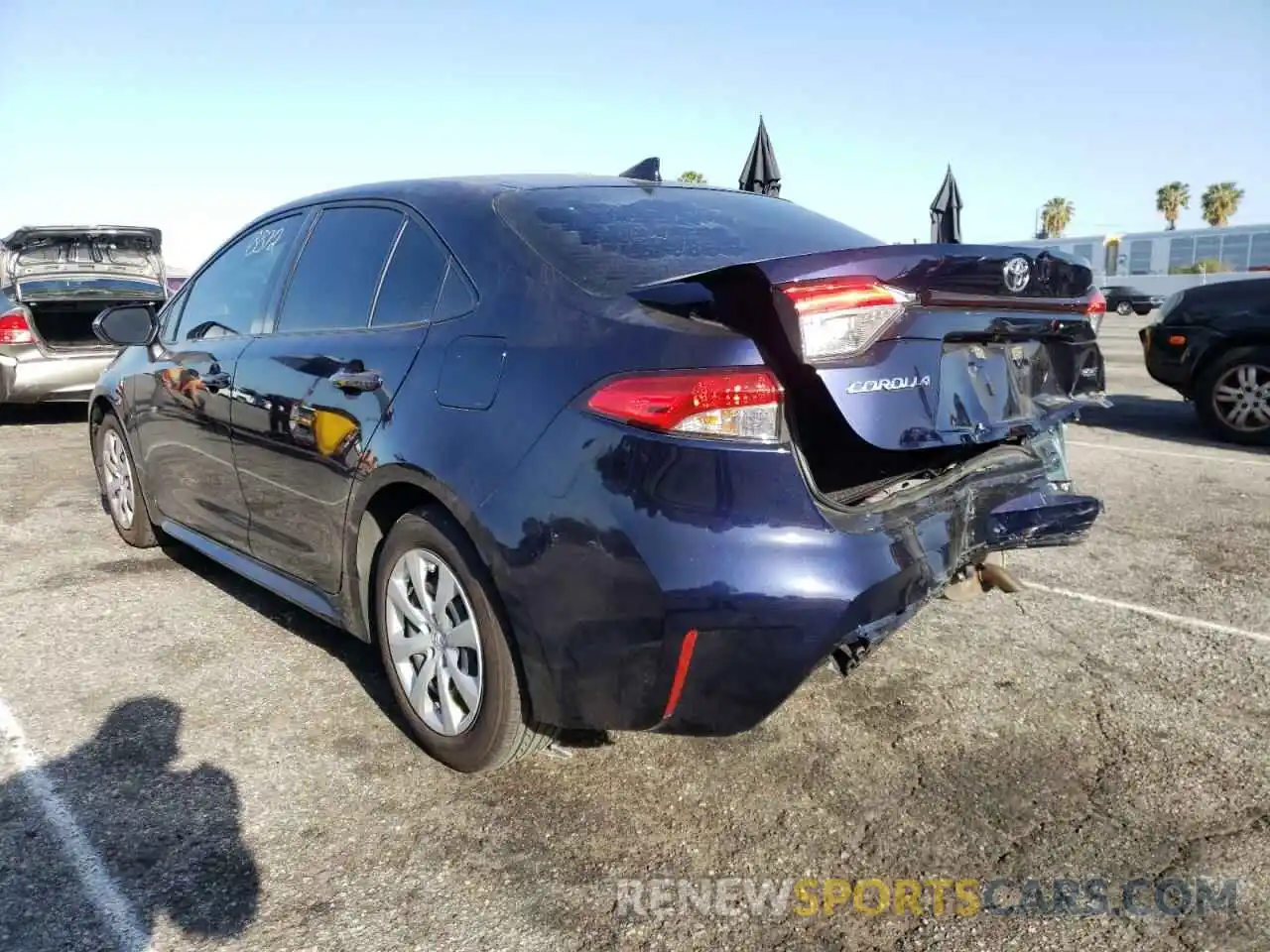 3 Photograph of a damaged car JTDEPMAE1MJ179037 TOYOTA COROLLA 2021