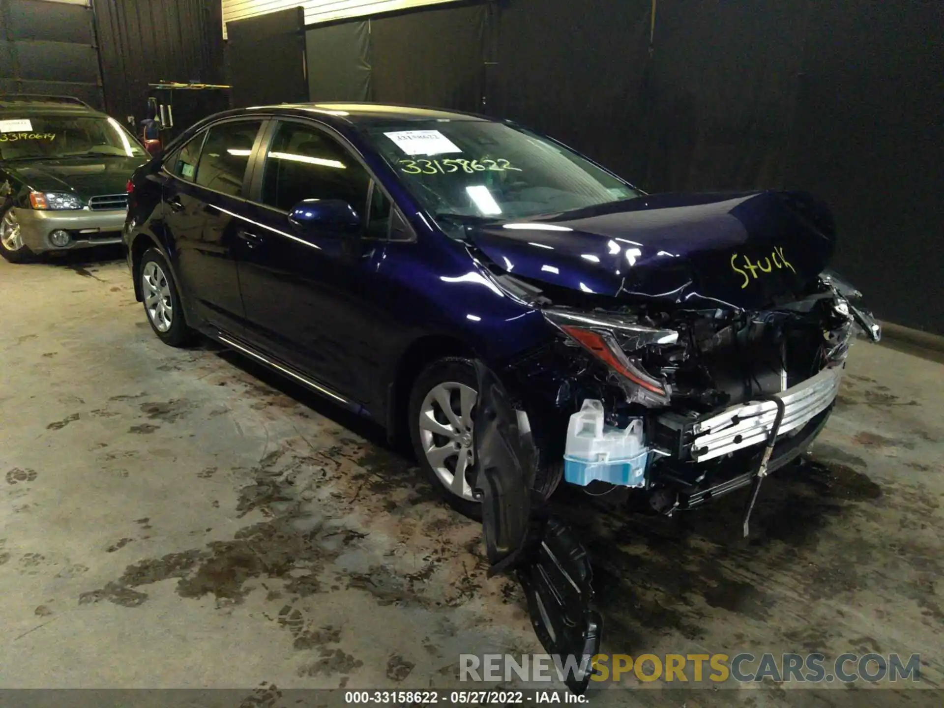 1 Photograph of a damaged car JTDEPMAE1MJ179197 TOYOTA COROLLA 2021