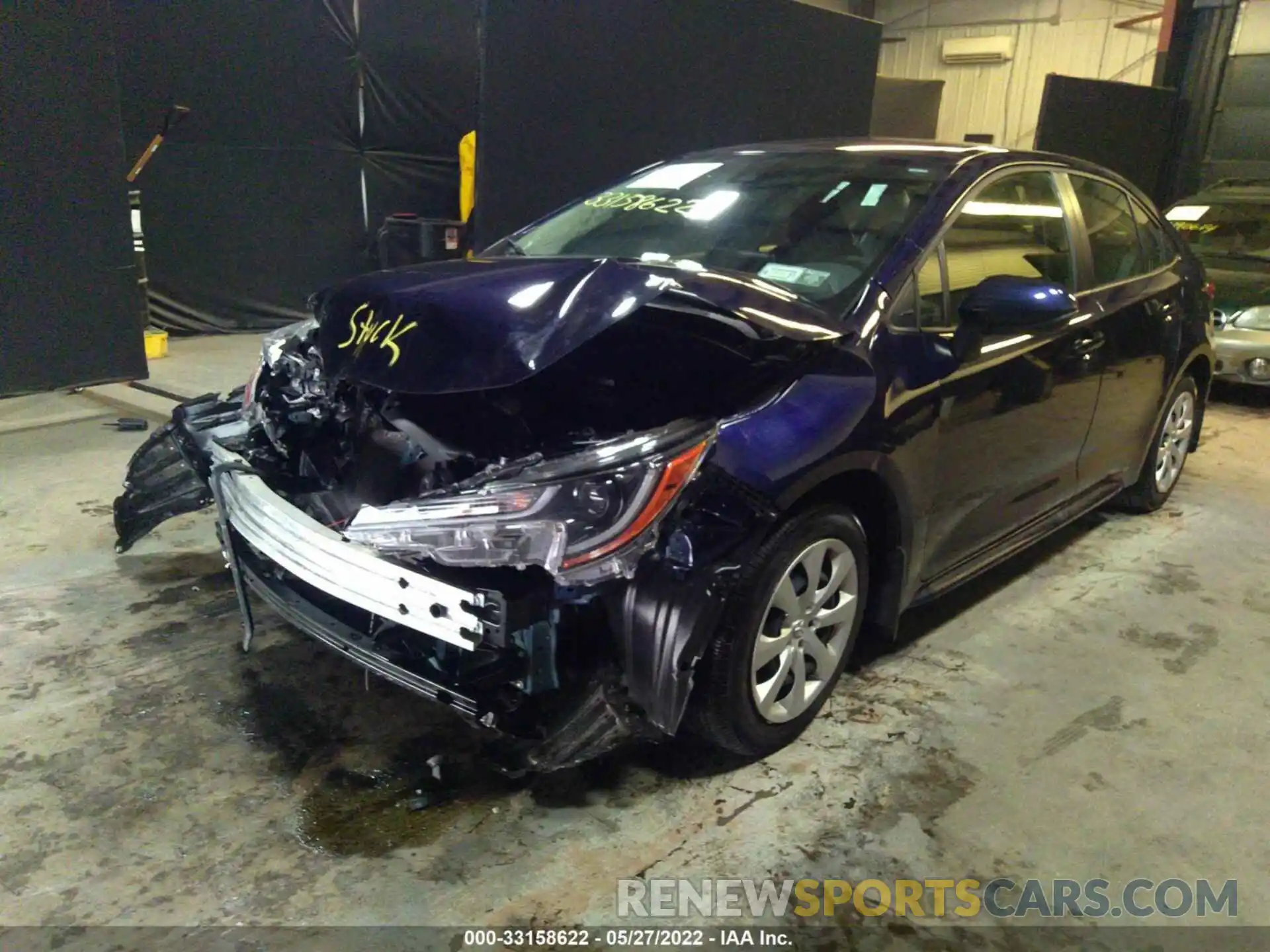 2 Photograph of a damaged car JTDEPMAE1MJ179197 TOYOTA COROLLA 2021