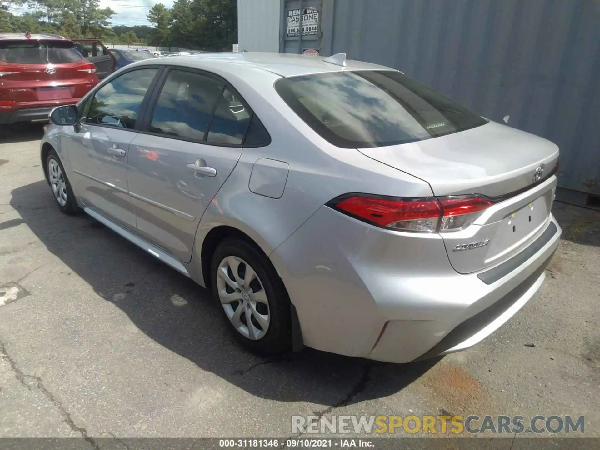 3 Photograph of a damaged car JTDEPMAE1MJ179488 TOYOTA COROLLA 2021