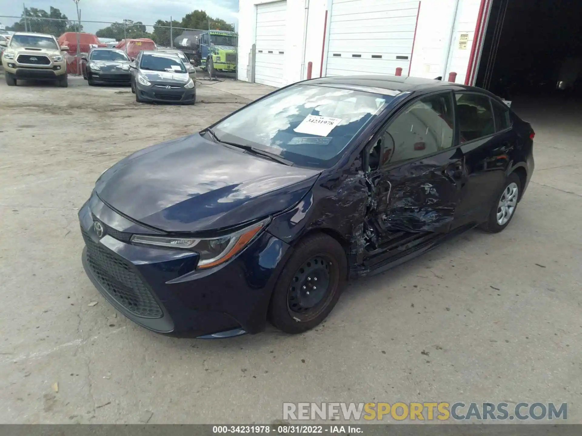 2 Photograph of a damaged car JTDEPMAE1MJ179717 TOYOTA COROLLA 2021