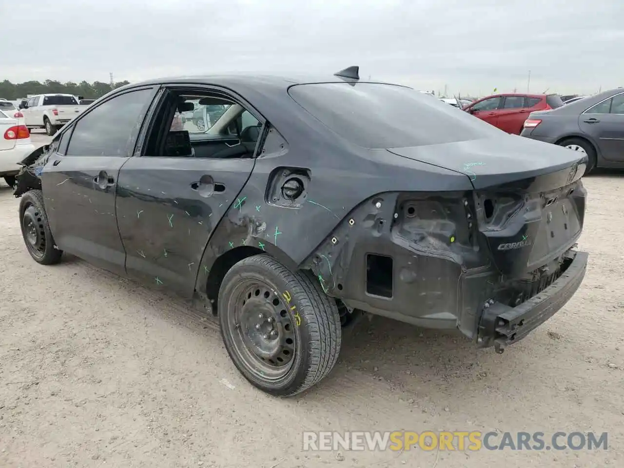 2 Photograph of a damaged car JTDEPMAE1MJ180625 TOYOTA COROLLA 2021