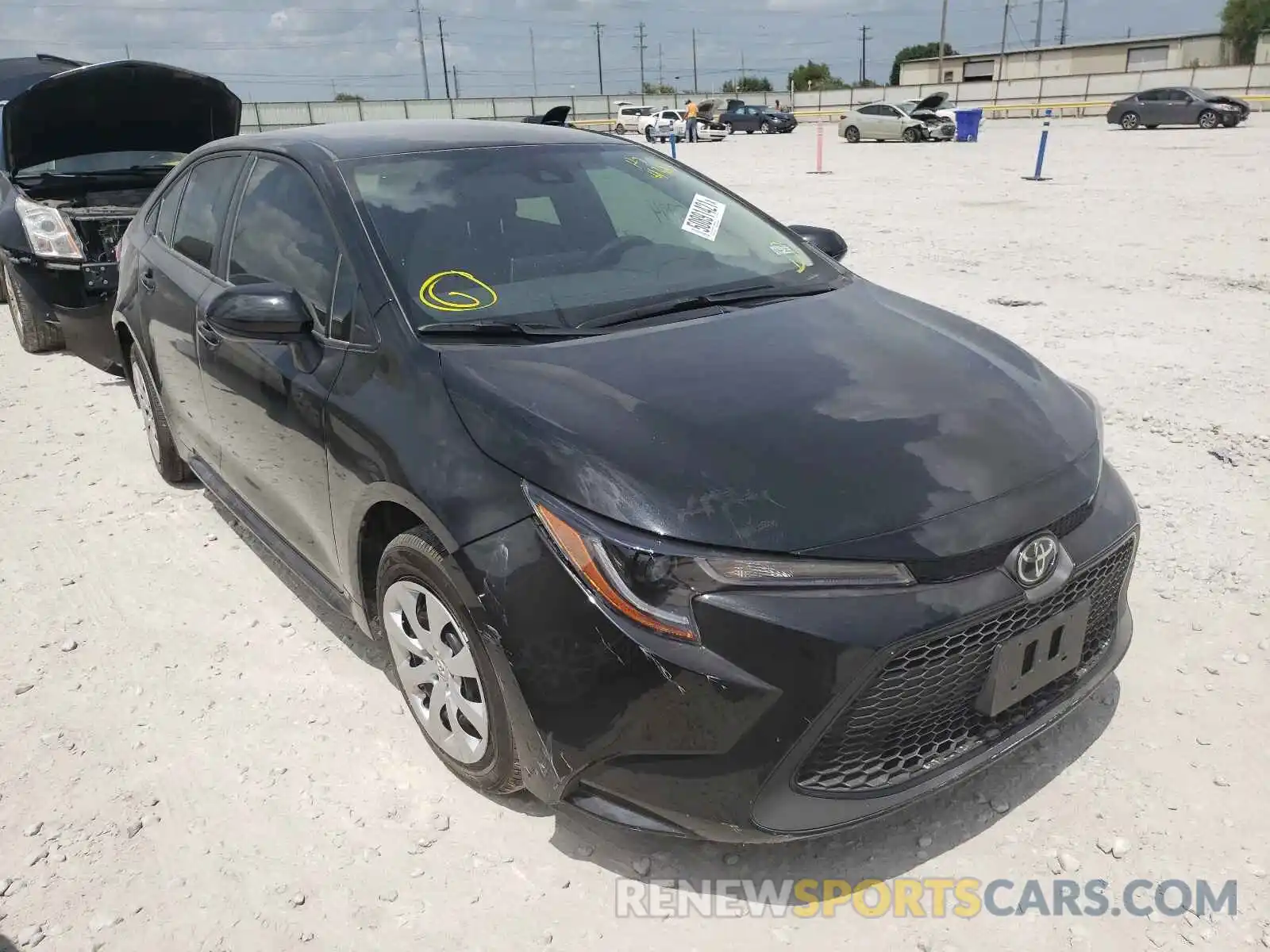 1 Photograph of a damaged car JTDEPMAE1MJ181323 TOYOTA COROLLA 2021