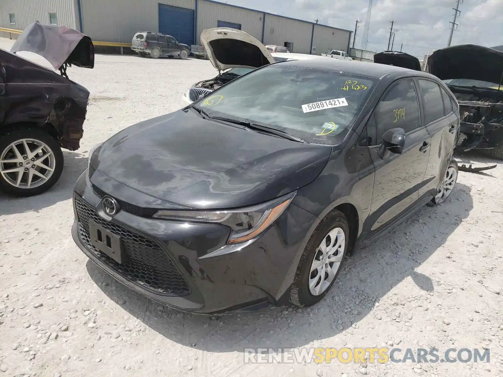 2 Photograph of a damaged car JTDEPMAE1MJ181323 TOYOTA COROLLA 2021