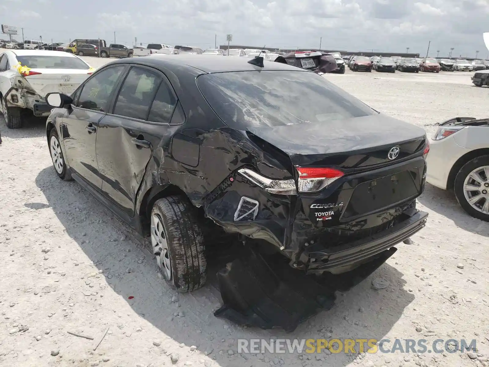 3 Photograph of a damaged car JTDEPMAE1MJ181323 TOYOTA COROLLA 2021