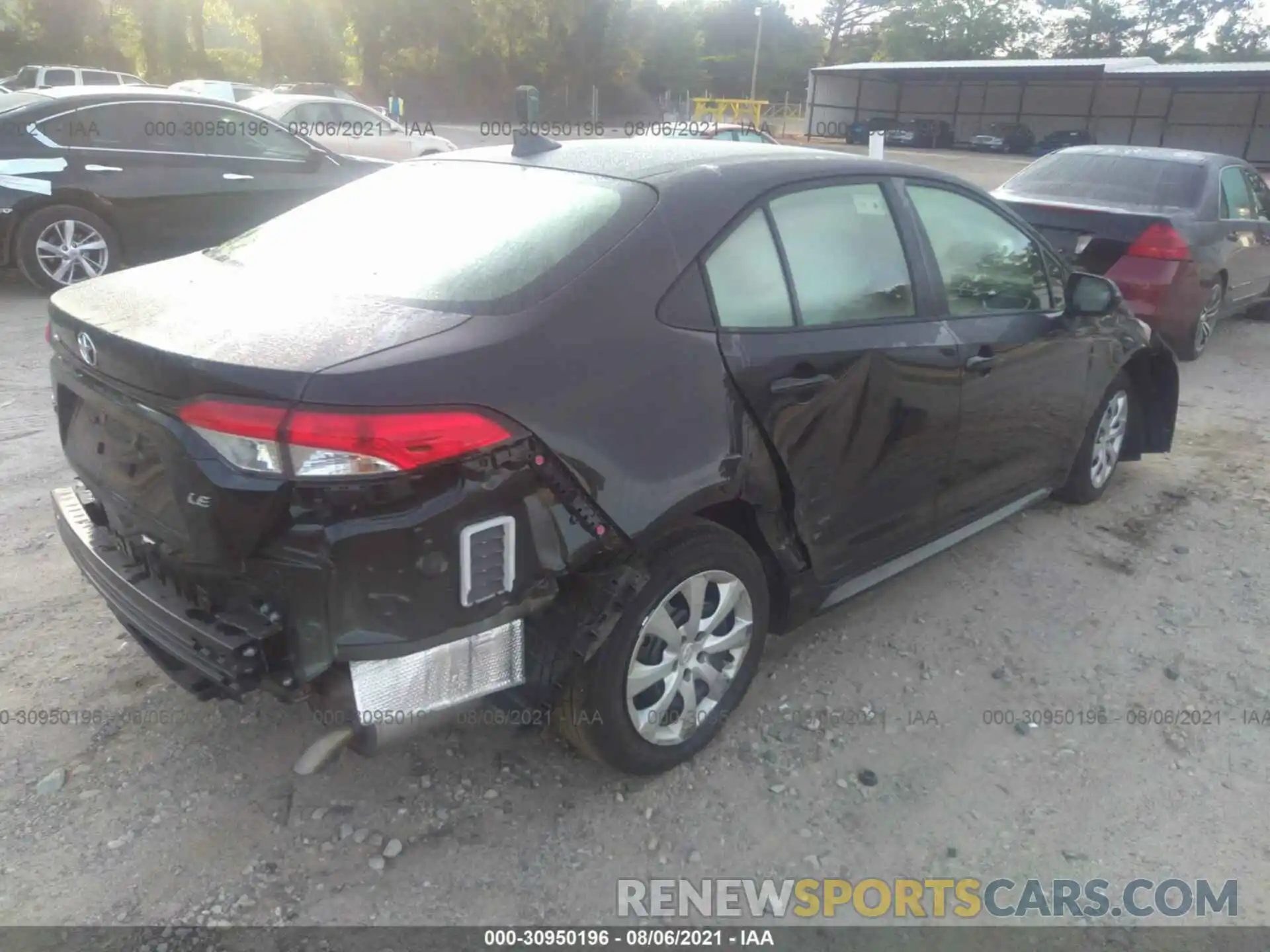 4 Photograph of a damaged car JTDEPMAE1MJ181712 TOYOTA COROLLA 2021