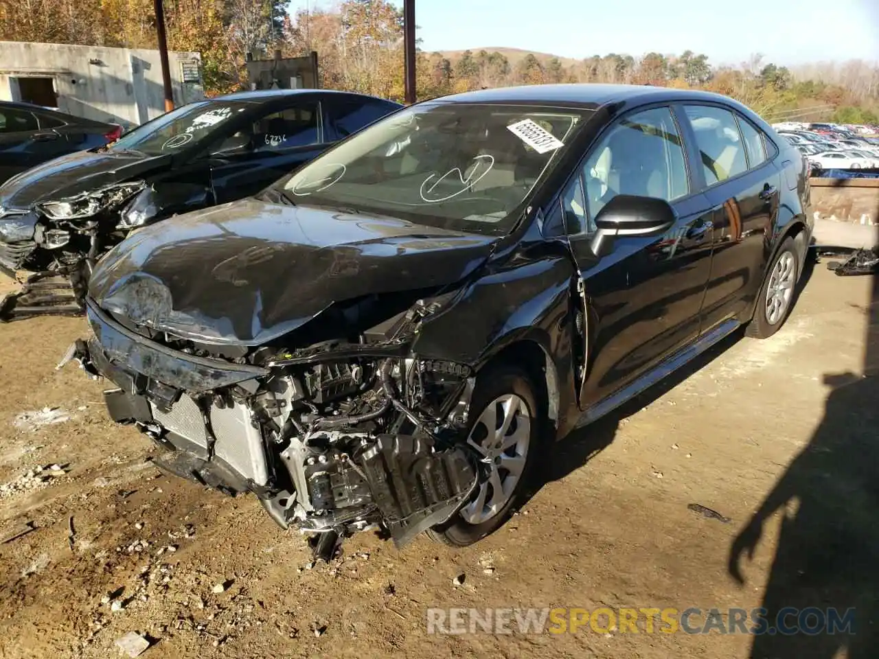 2 Photograph of a damaged car JTDEPMAE1MJ183265 TOYOTA COROLLA 2021