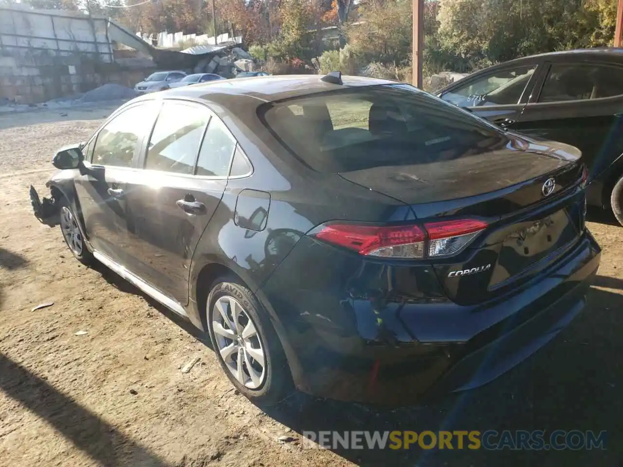 3 Photograph of a damaged car JTDEPMAE1MJ183265 TOYOTA COROLLA 2021