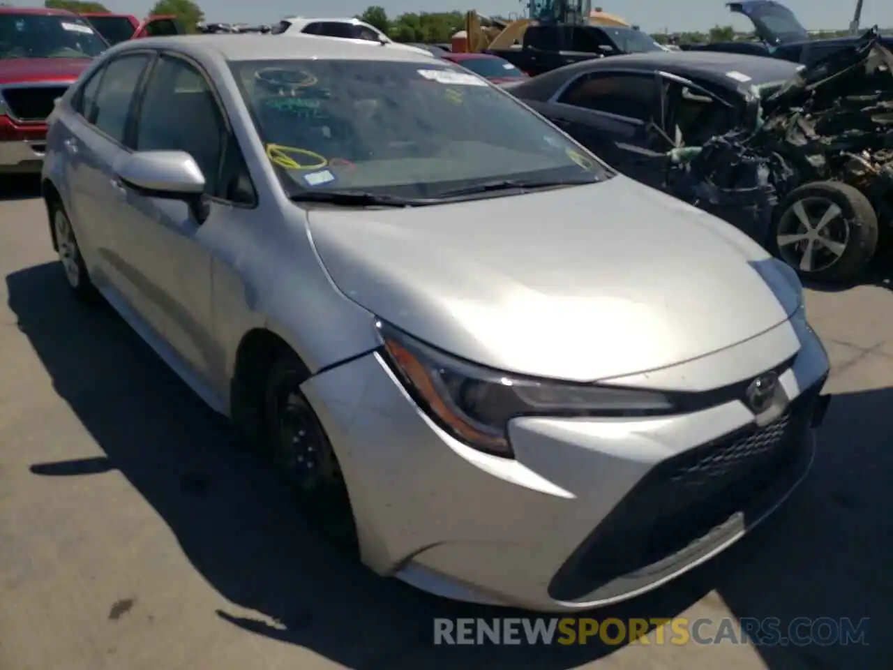 1 Photograph of a damaged car JTDEPMAE1MJ183539 TOYOTA COROLLA 2021