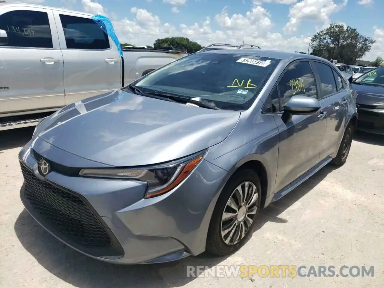 2 Photograph of a damaged car JTDEPMAE1MJ183668 TOYOTA COROLLA 2021