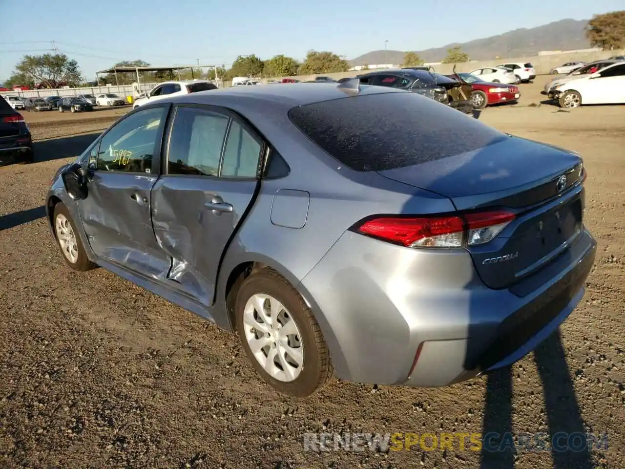 3 Photograph of a damaged car JTDEPMAE1MJ184688 TOYOTA COROLLA 2021