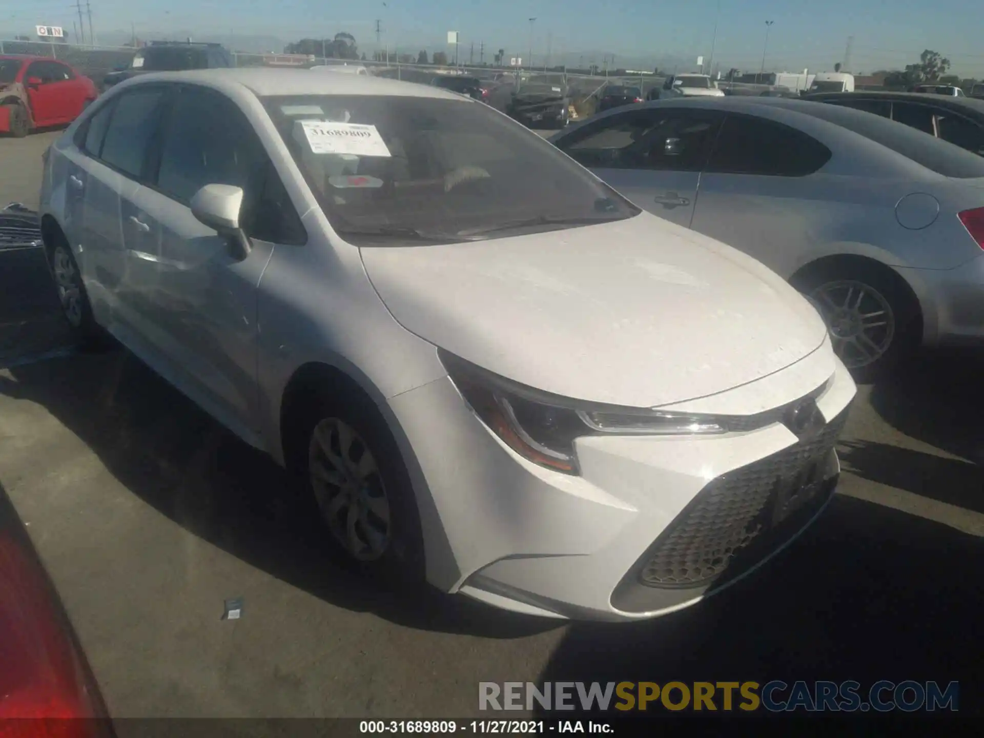 1 Photograph of a damaged car JTDEPMAE1MJ185064 TOYOTA COROLLA 2021