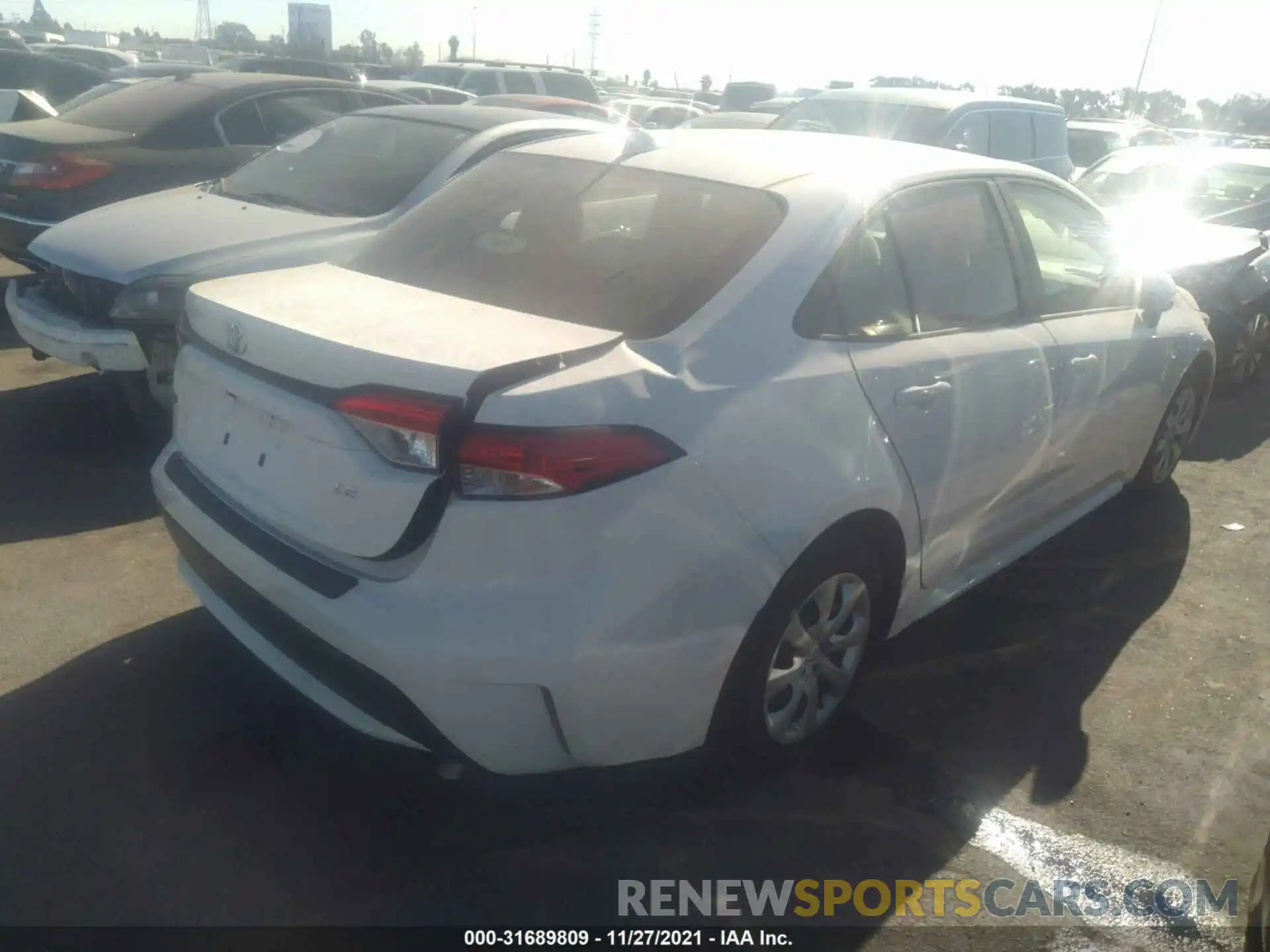 4 Photograph of a damaged car JTDEPMAE1MJ185064 TOYOTA COROLLA 2021