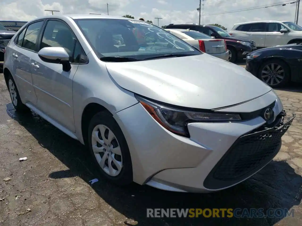 1 Photograph of a damaged car JTDEPMAE1MJ185226 TOYOTA COROLLA 2021