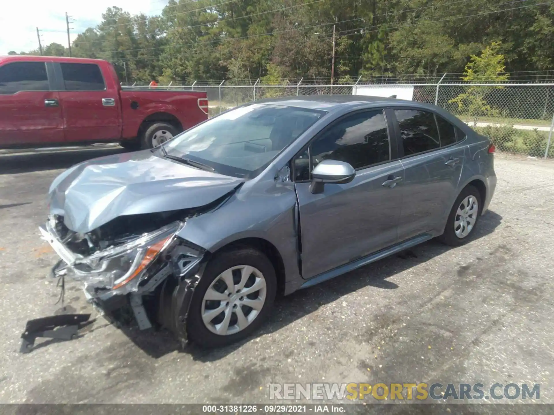 2 Photograph of a damaged car JTDEPMAE1MJ185484 TOYOTA COROLLA 2021