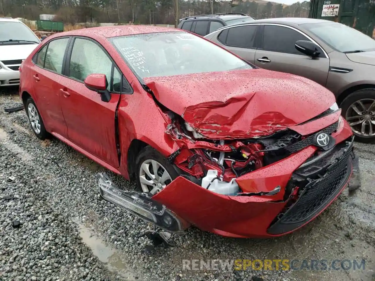 1 Photograph of a damaged car JTDEPMAE1MJ186294 TOYOTA COROLLA 2021