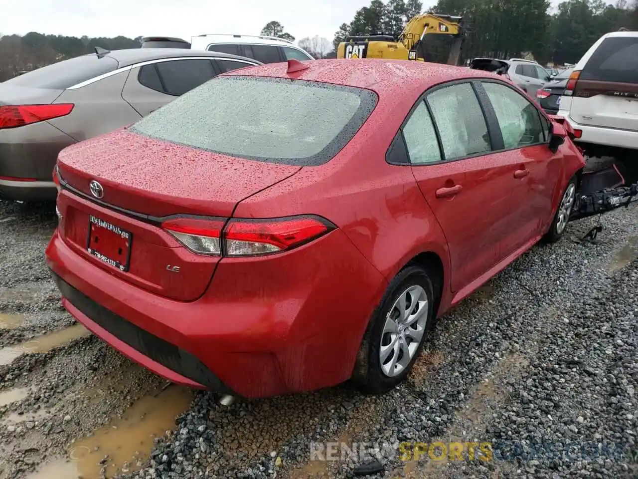 4 Photograph of a damaged car JTDEPMAE1MJ186294 TOYOTA COROLLA 2021