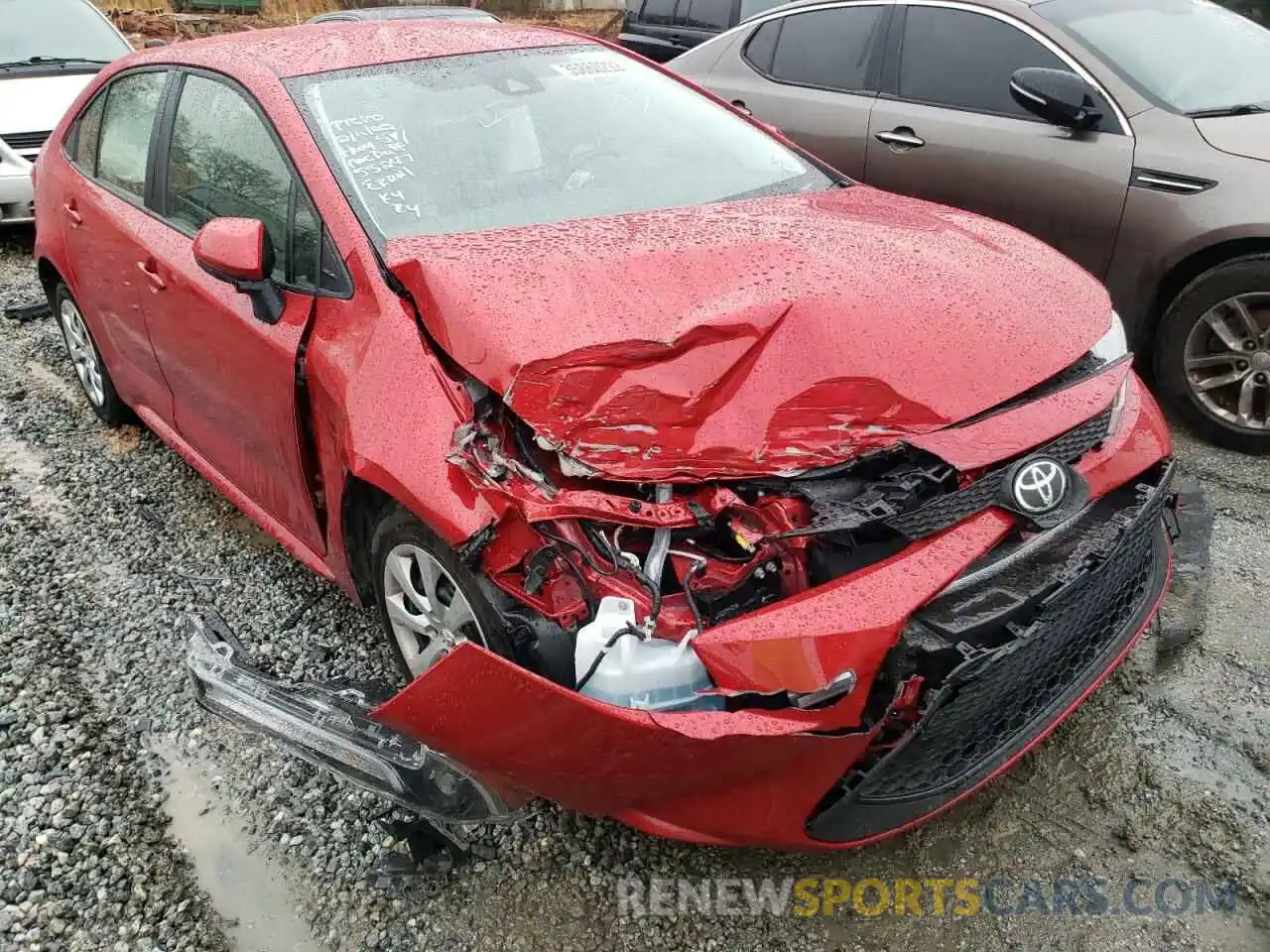 9 Photograph of a damaged car JTDEPMAE1MJ186294 TOYOTA COROLLA 2021