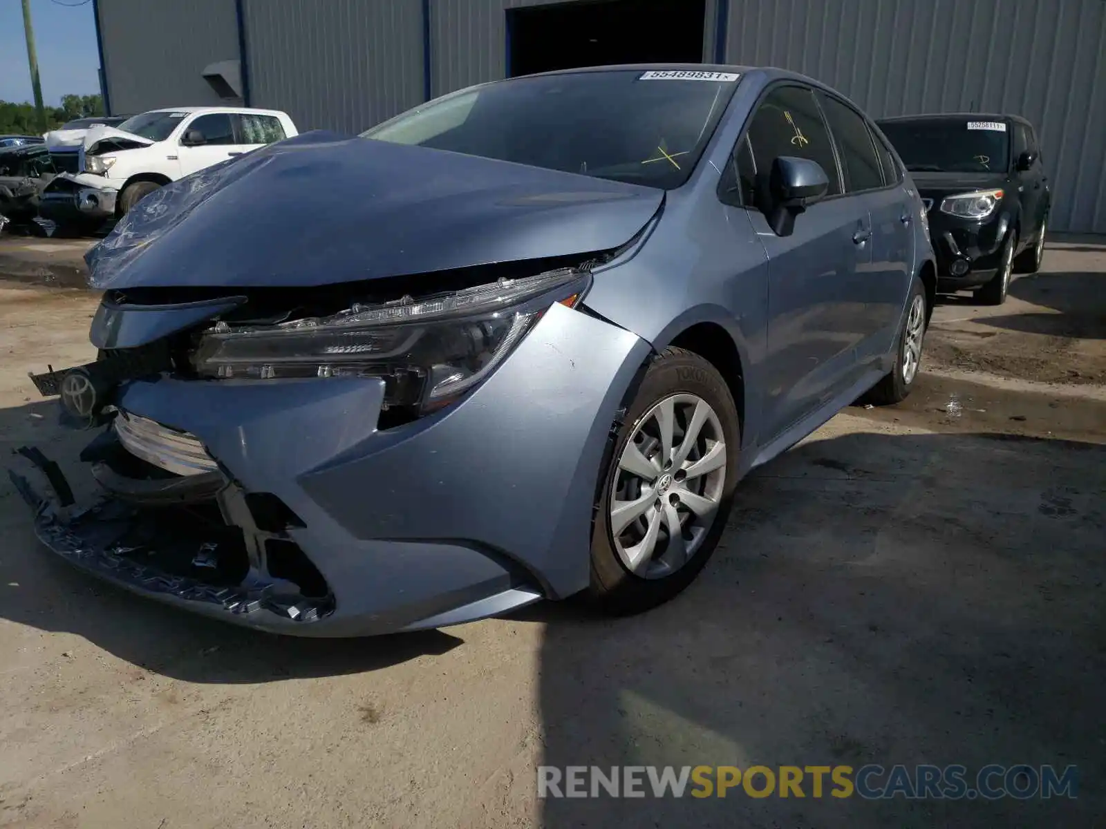 2 Photograph of a damaged car JTDEPMAE1MJ187719 TOYOTA COROLLA 2021