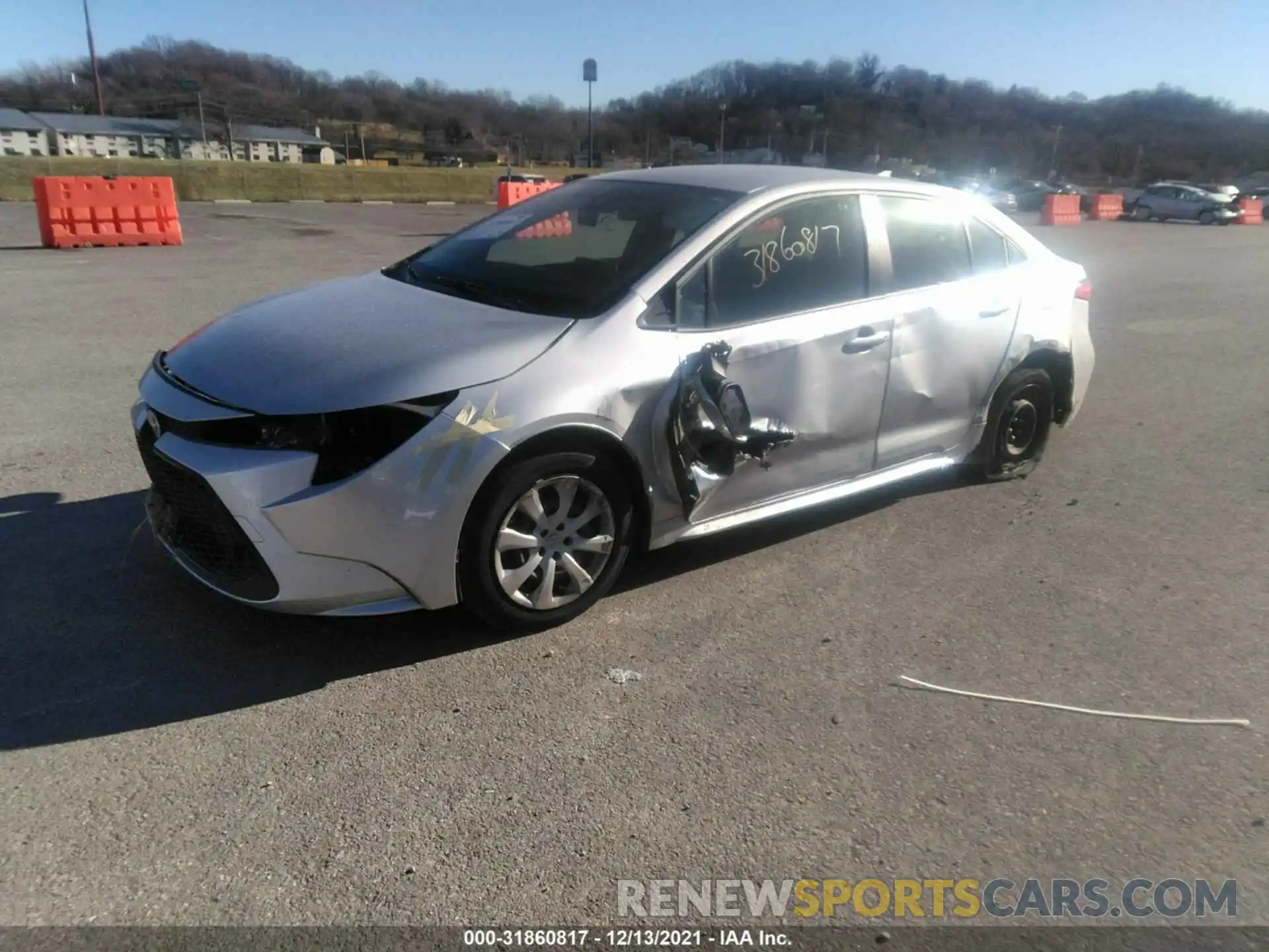 2 Photograph of a damaged car JTDEPMAE1MJ188028 TOYOTA COROLLA 2021