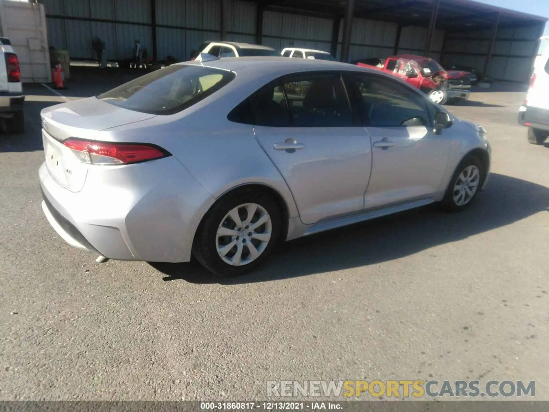 4 Photograph of a damaged car JTDEPMAE1MJ188028 TOYOTA COROLLA 2021