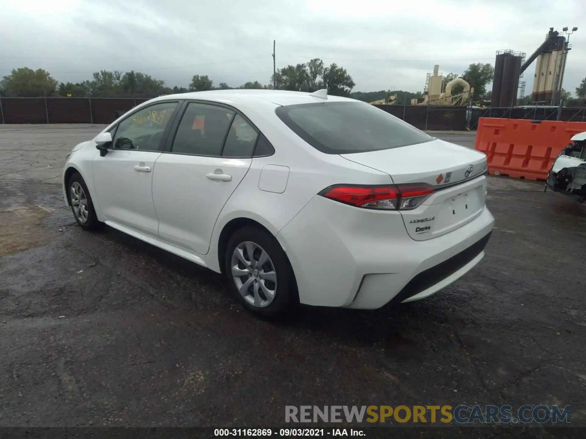 3 Photograph of a damaged car JTDEPMAE1MJ188840 TOYOTA COROLLA 2021