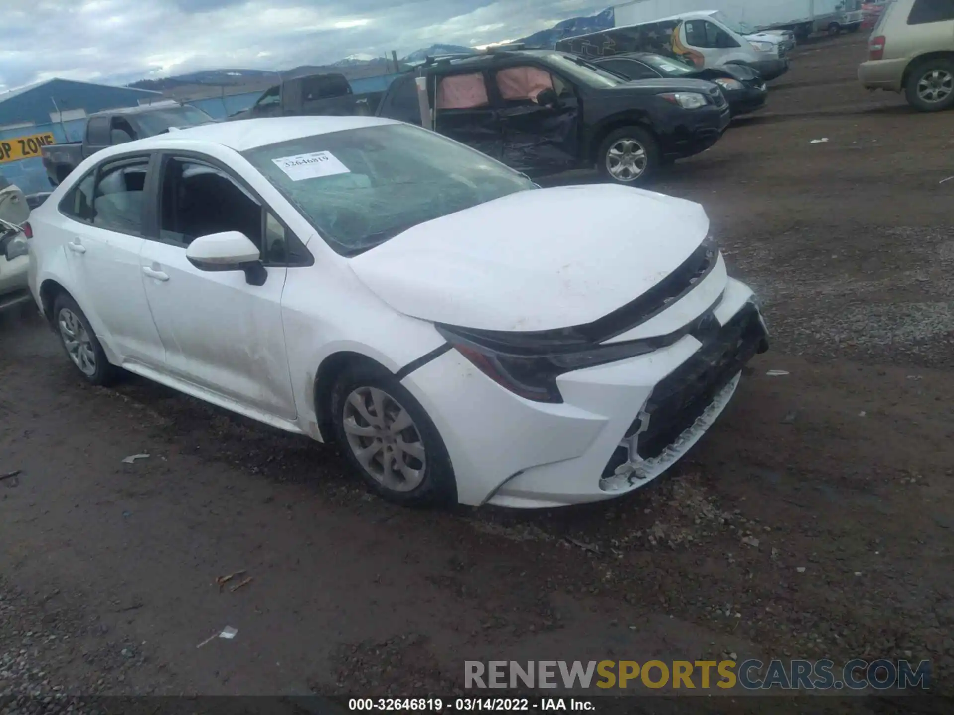 1 Photograph of a damaged car JTDEPMAE2MJ117310 TOYOTA COROLLA 2021