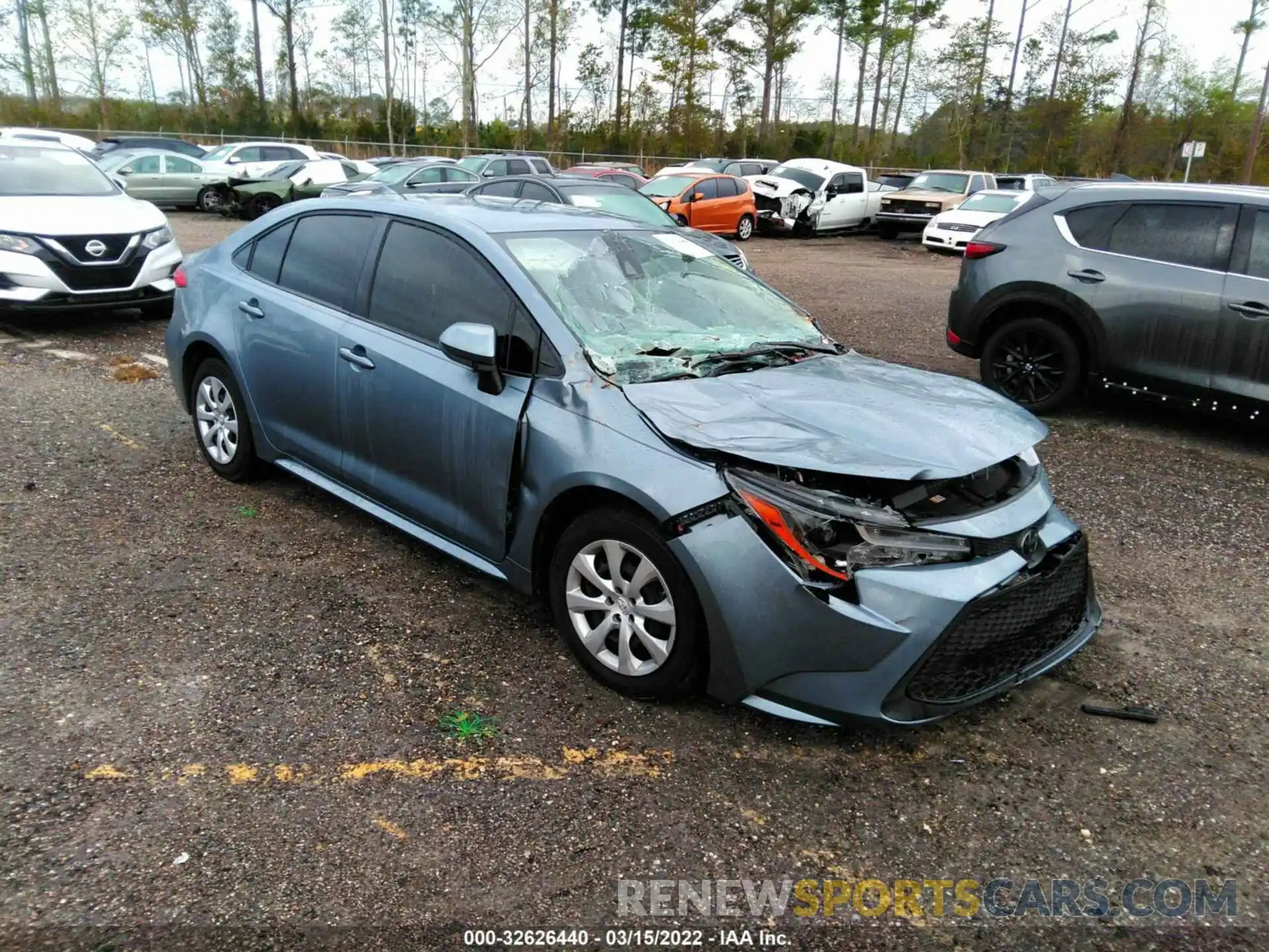 1 Photograph of a damaged car JTDEPMAE2MJ117873 TOYOTA COROLLA 2021