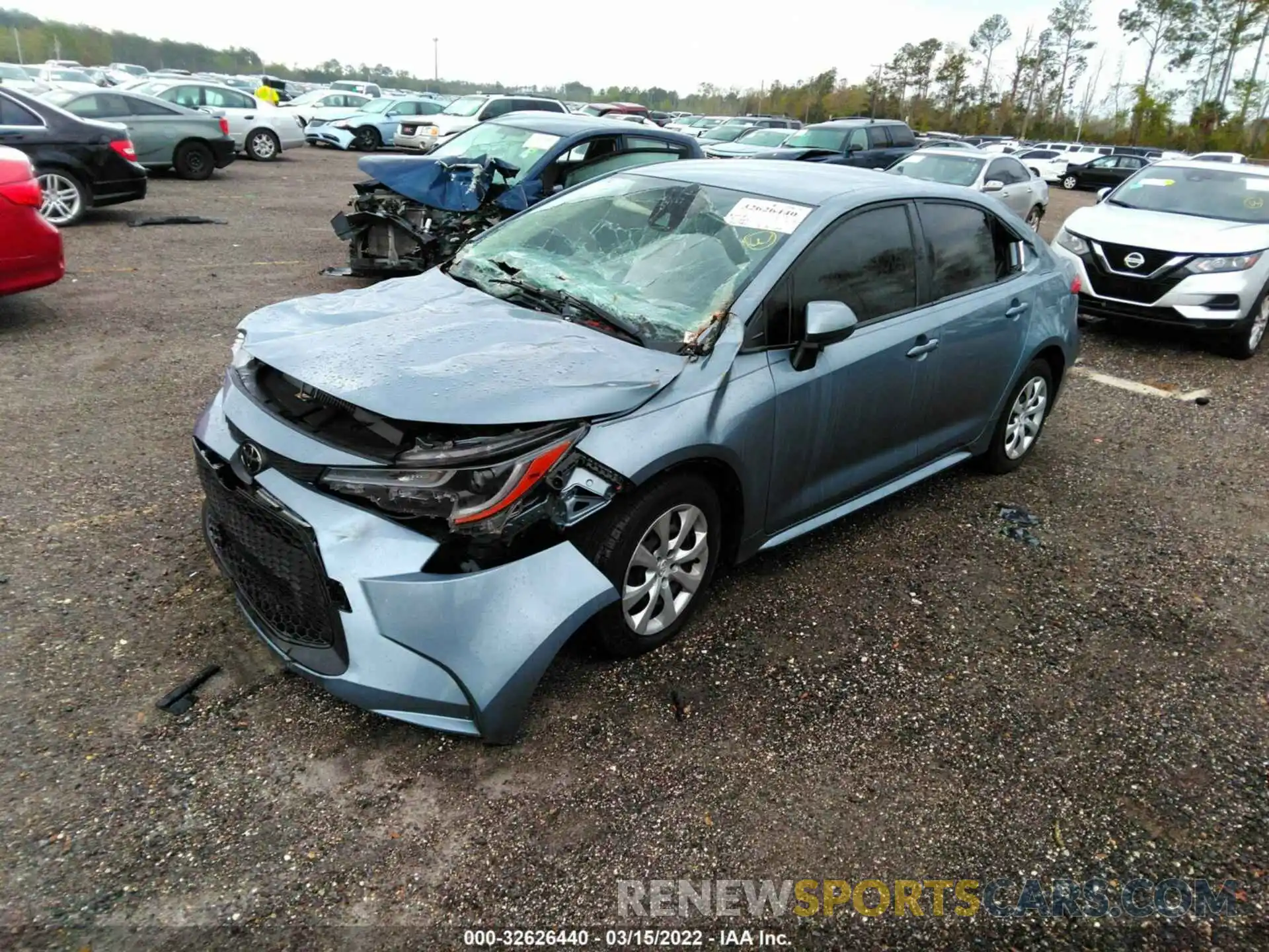 2 Фотография поврежденного автомобиля JTDEPMAE2MJ117873 TOYOTA COROLLA 2021