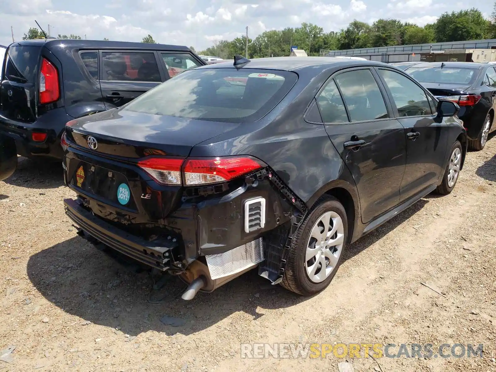 4 Photograph of a damaged car JTDEPMAE2MJ119221 TOYOTA COROLLA 2021