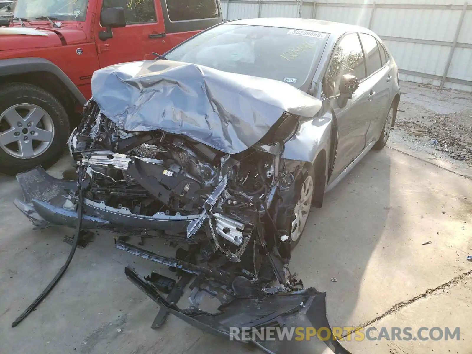 2 Photograph of a damaged car JTDEPMAE2MJ121941 TOYOTA COROLLA 2021