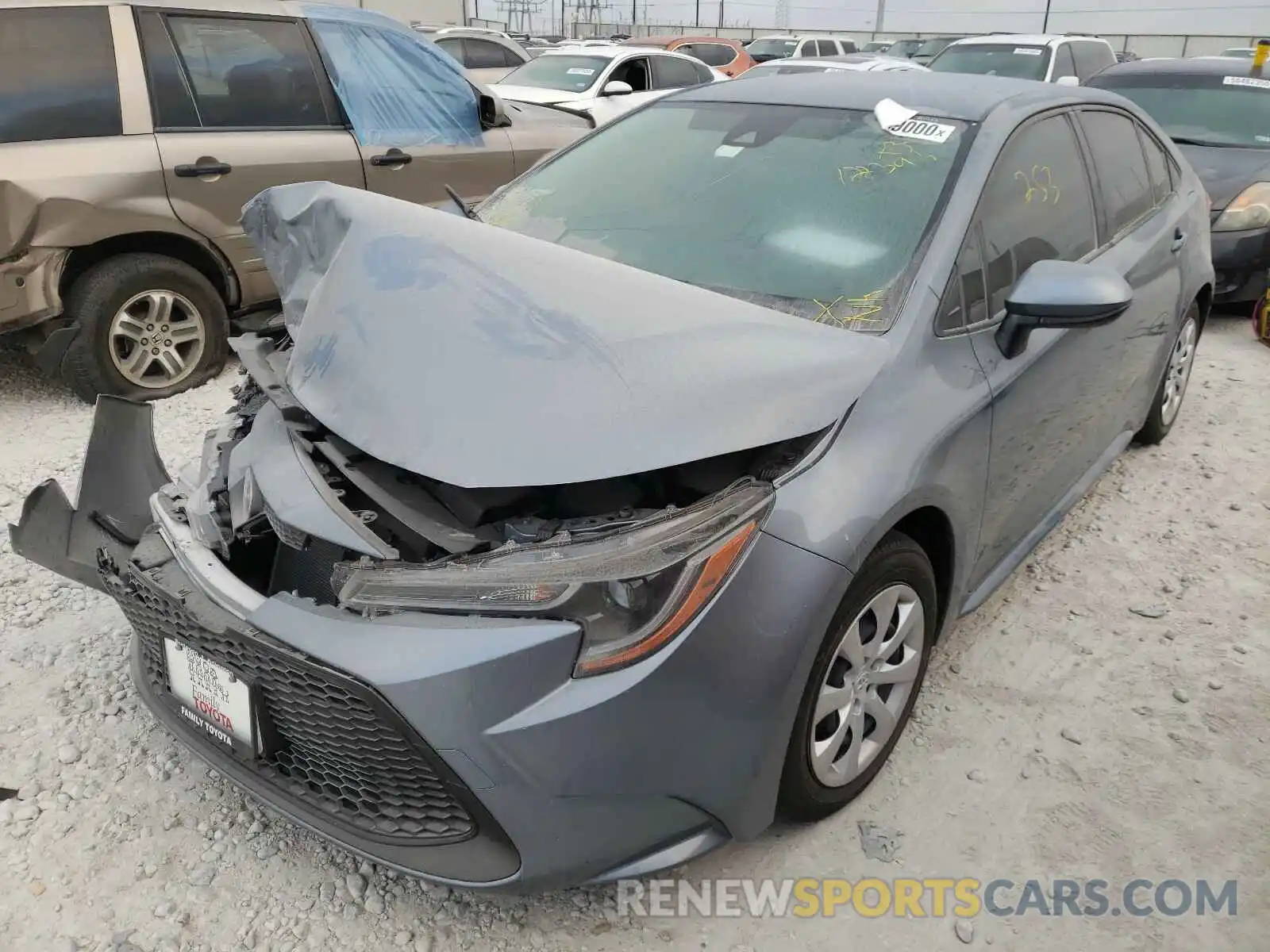 2 Photograph of a damaged car JTDEPMAE2MJ122393 TOYOTA COROLLA 2021