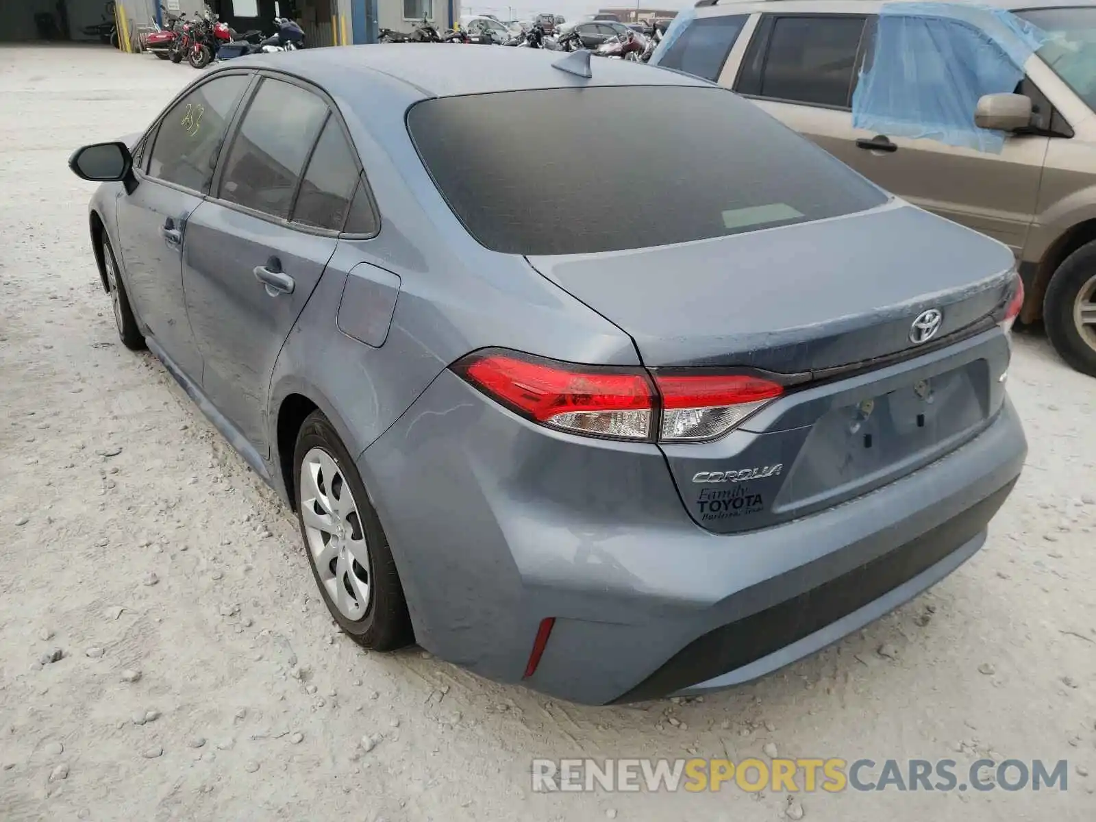 3 Photograph of a damaged car JTDEPMAE2MJ122393 TOYOTA COROLLA 2021