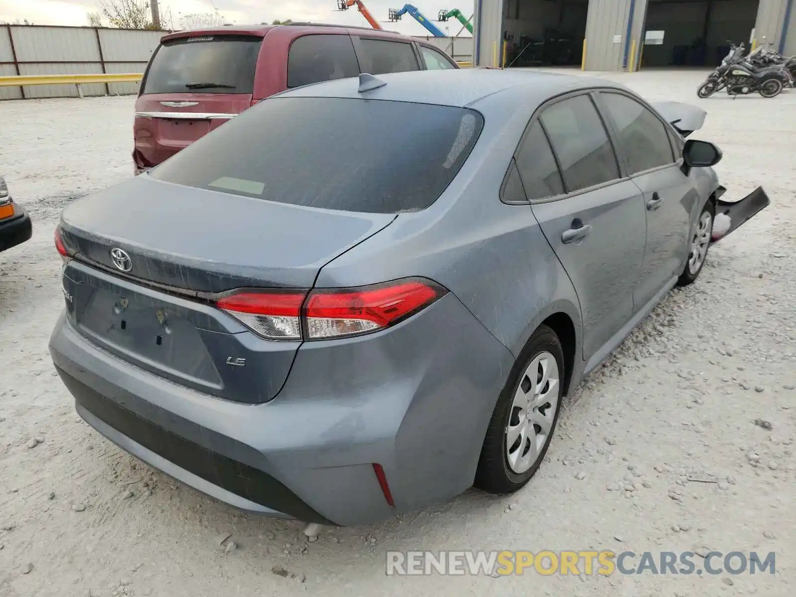 4 Photograph of a damaged car JTDEPMAE2MJ122393 TOYOTA COROLLA 2021