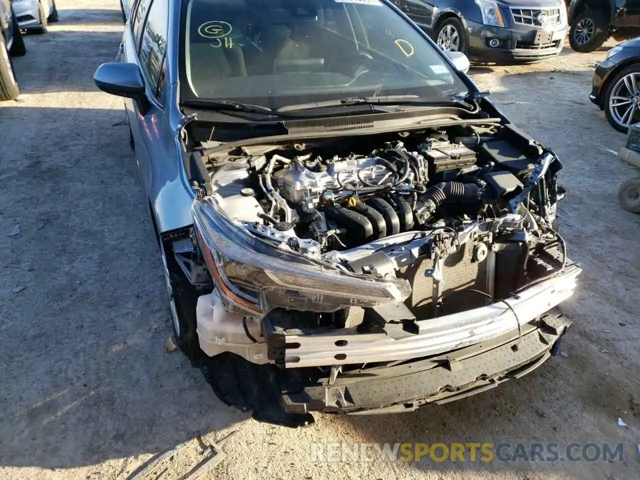 9 Photograph of a damaged car JTDEPMAE2MJ123611 TOYOTA COROLLA 2021