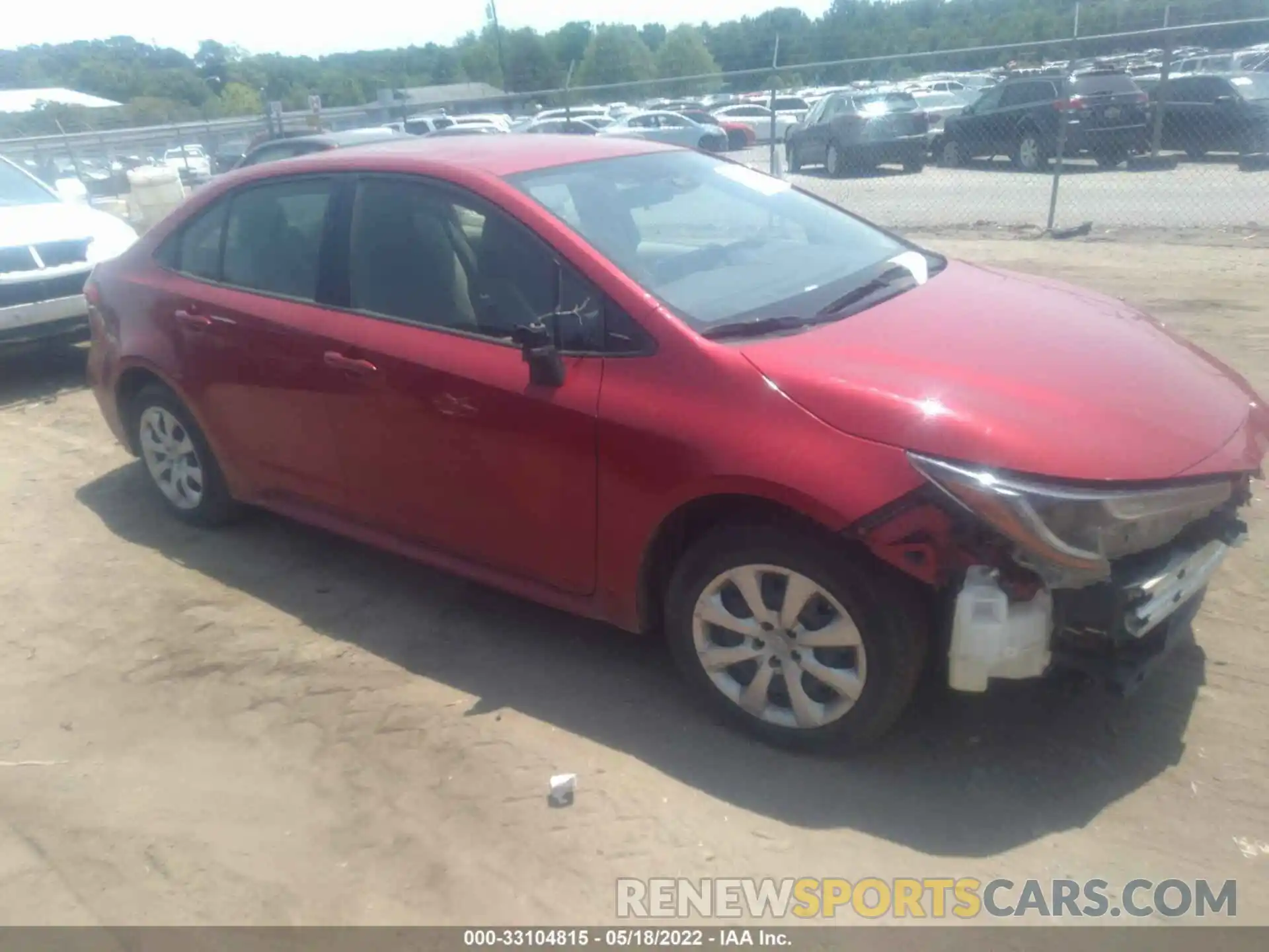 1 Photograph of a damaged car JTDEPMAE2MJ123821 TOYOTA COROLLA 2021