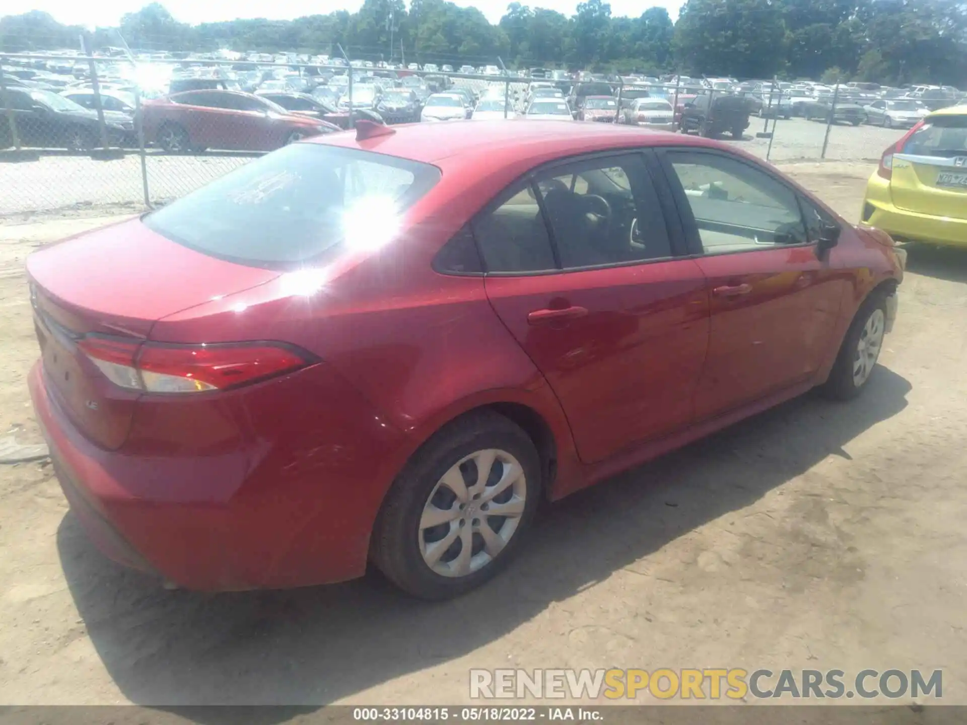 4 Photograph of a damaged car JTDEPMAE2MJ123821 TOYOTA COROLLA 2021