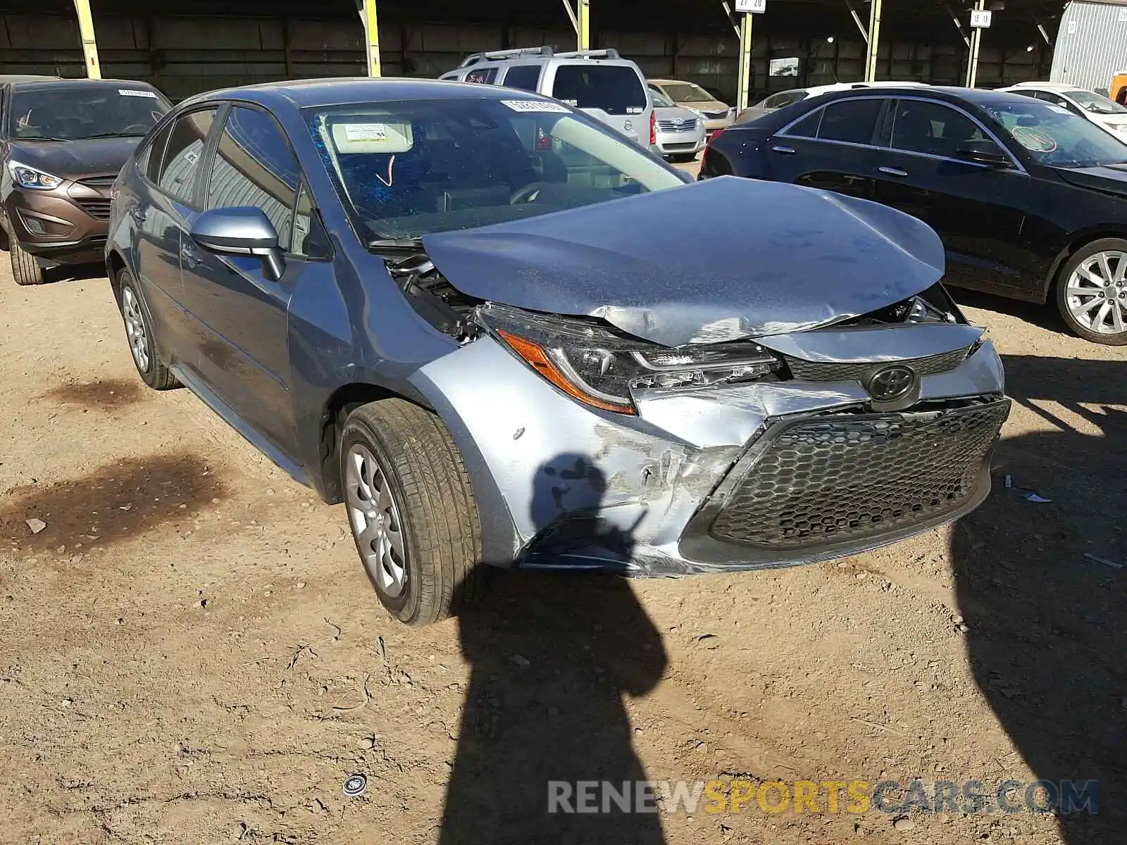 1 Photograph of a damaged car JTDEPMAE2MJ123835 TOYOTA COROLLA 2021