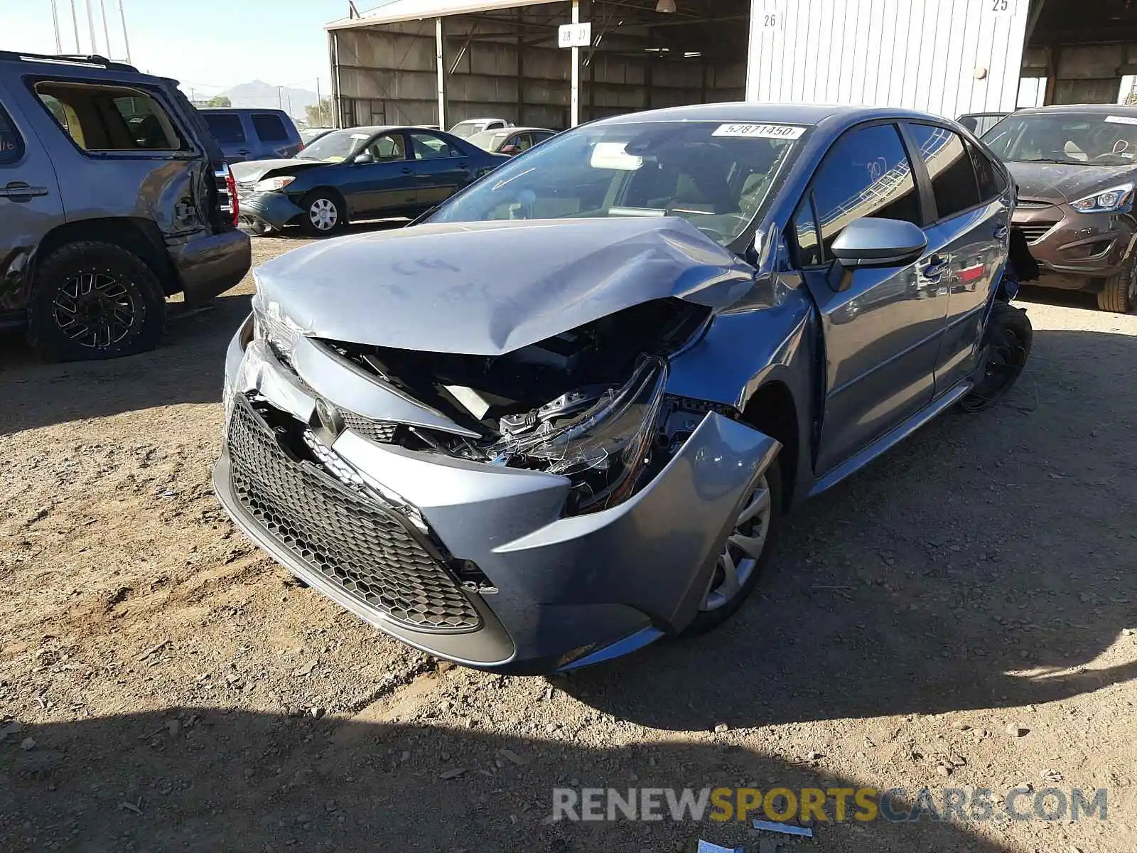 2 Photograph of a damaged car JTDEPMAE2MJ123835 TOYOTA COROLLA 2021