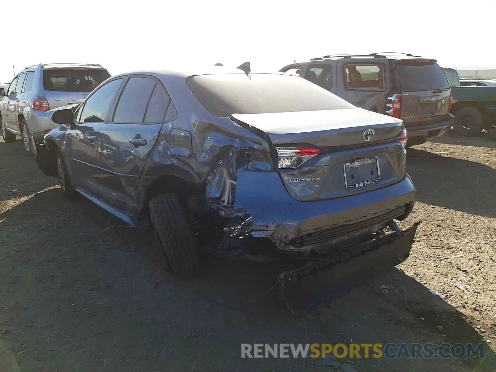 3 Photograph of a damaged car JTDEPMAE2MJ123835 TOYOTA COROLLA 2021