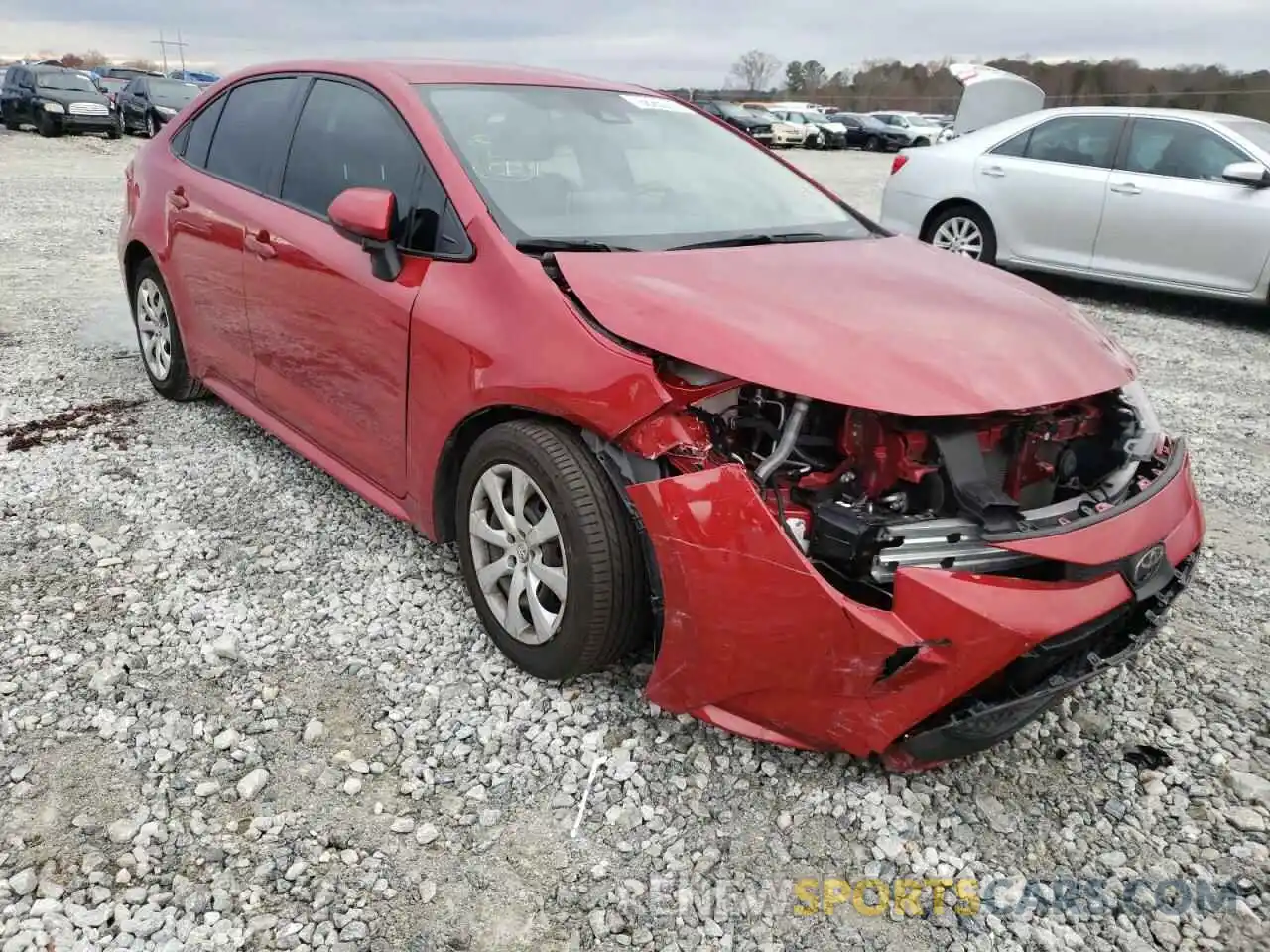 1 Photograph of a damaged car JTDEPMAE2MJ123866 TOYOTA COROLLA 2021