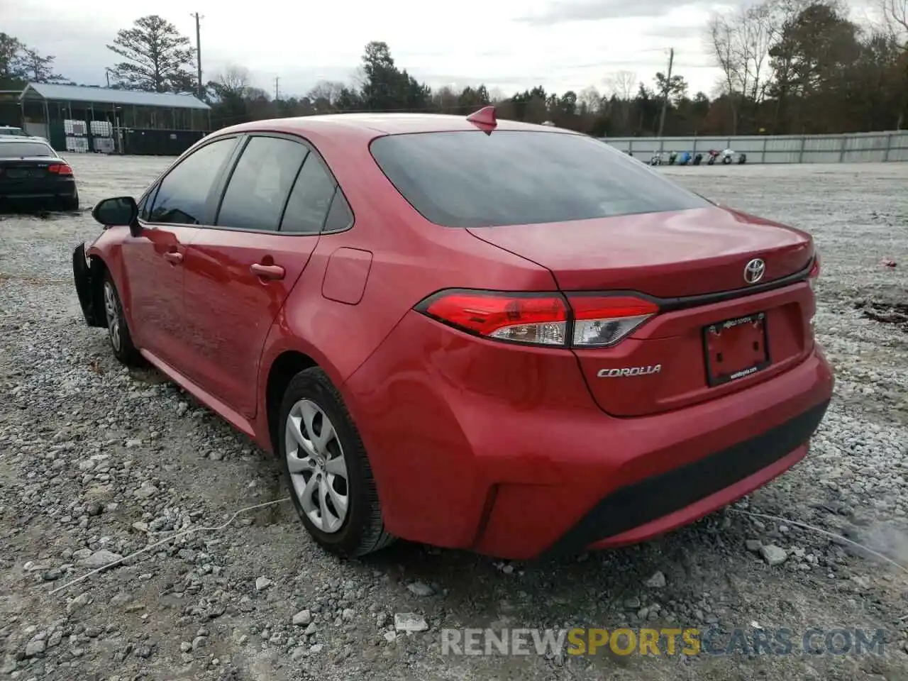 3 Photograph of a damaged car JTDEPMAE2MJ123866 TOYOTA COROLLA 2021