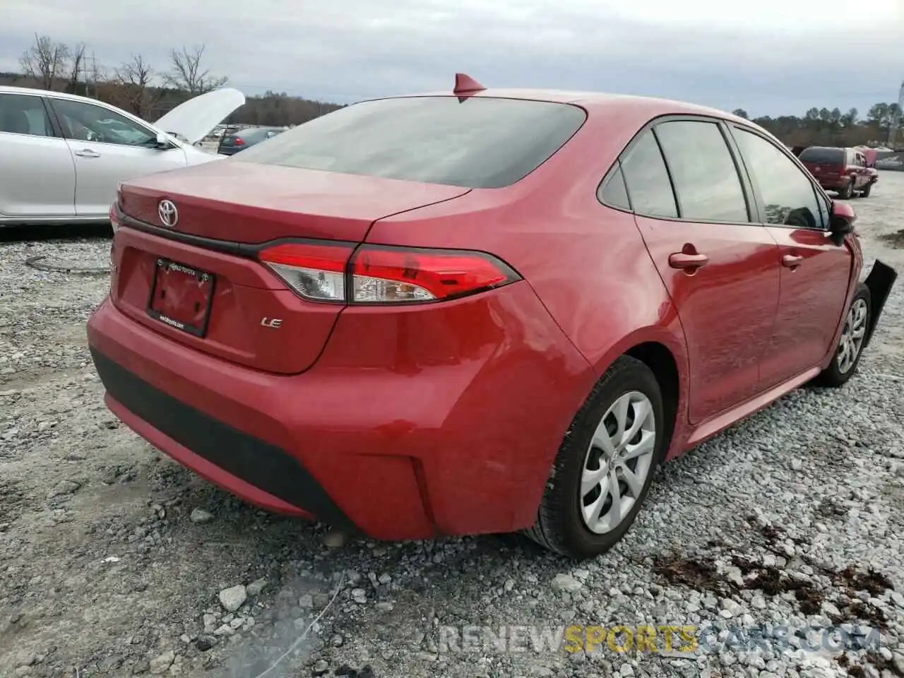 4 Photograph of a damaged car JTDEPMAE2MJ123866 TOYOTA COROLLA 2021