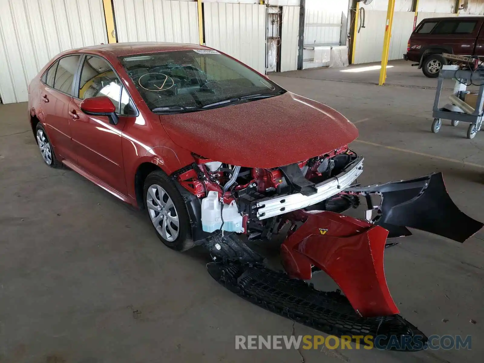 1 Photograph of a damaged car JTDEPMAE2MJ124063 TOYOTA COROLLA 2021