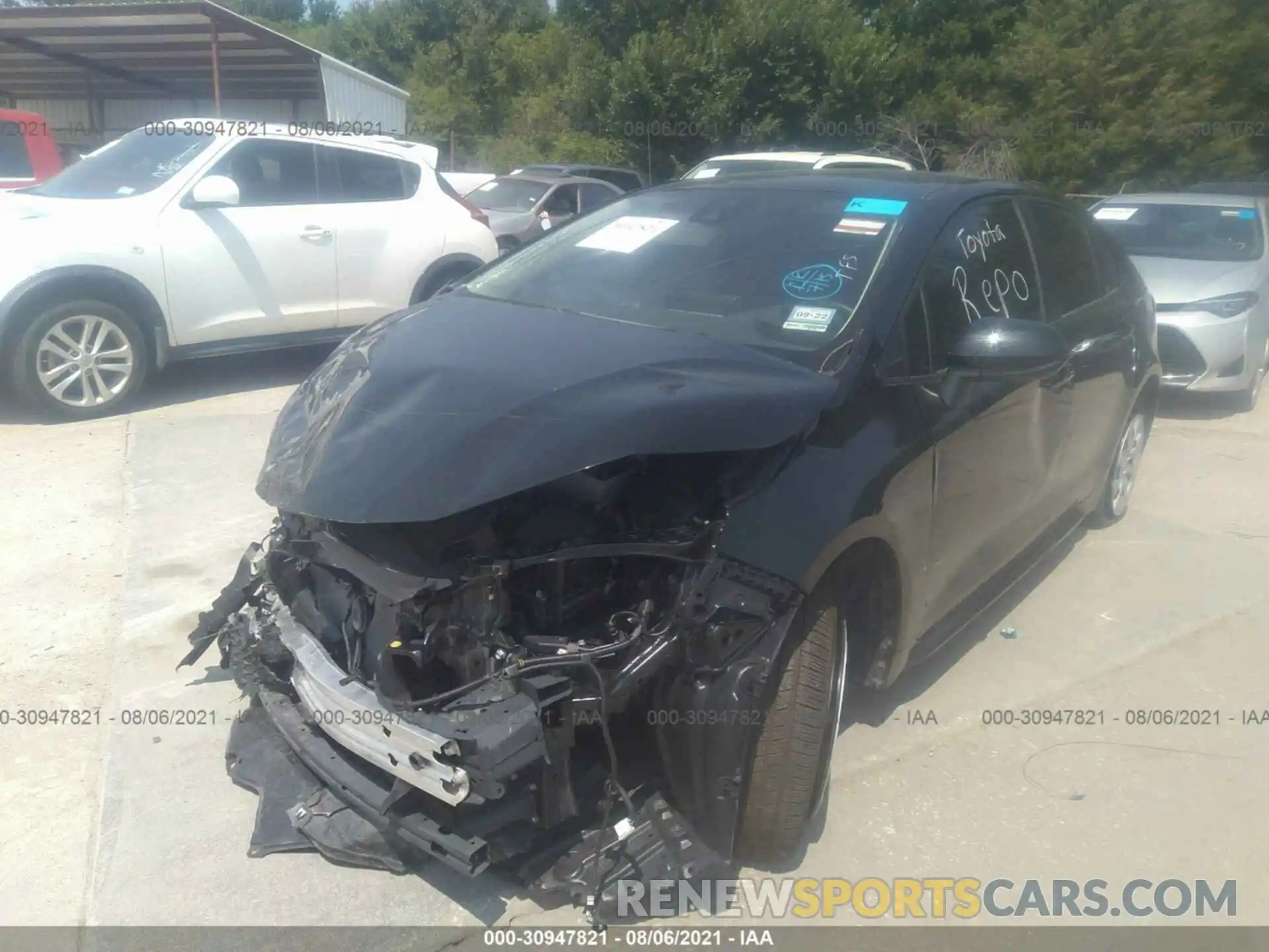 2 Photograph of a damaged car JTDEPMAE2MJ124399 TOYOTA COROLLA 2021