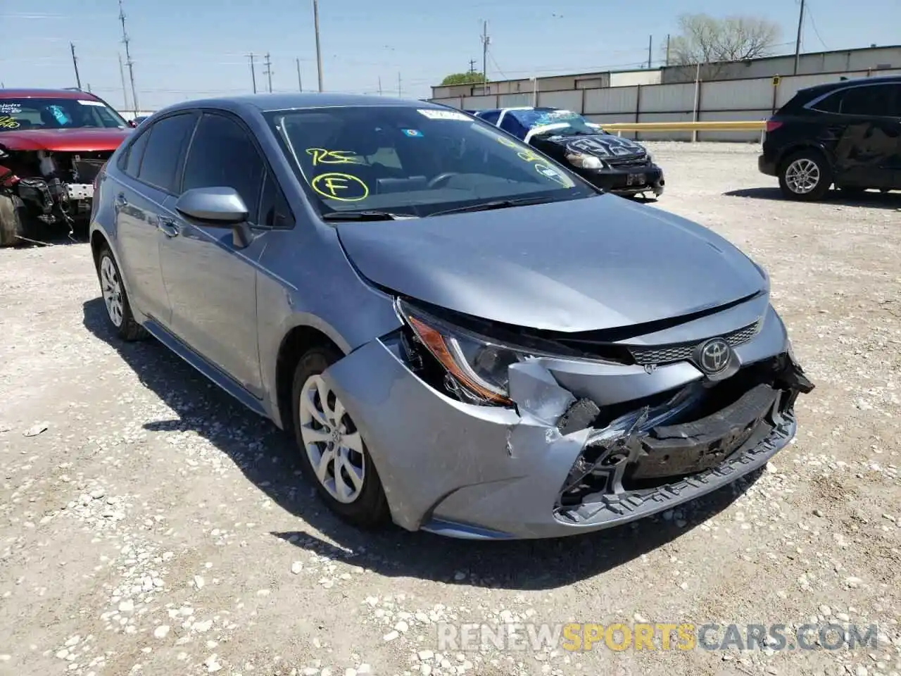 1 Photograph of a damaged car JTDEPMAE2MJ124452 TOYOTA COROLLA 2021