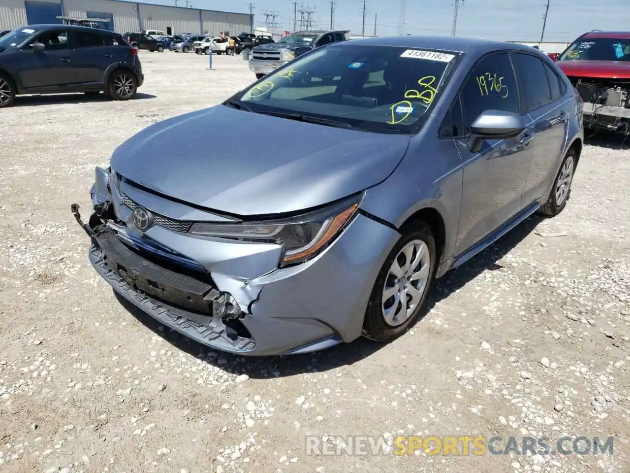 2 Photograph of a damaged car JTDEPMAE2MJ124452 TOYOTA COROLLA 2021